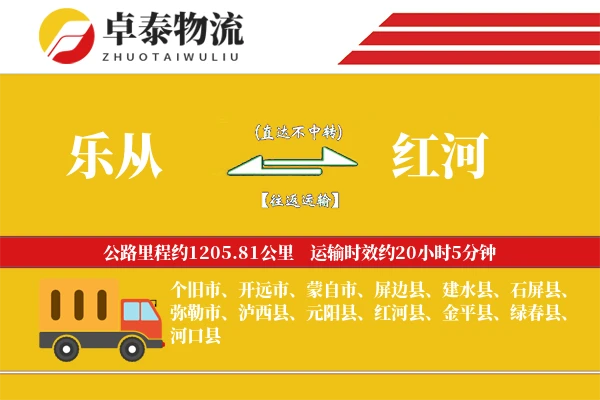 乐从到红河物流专线