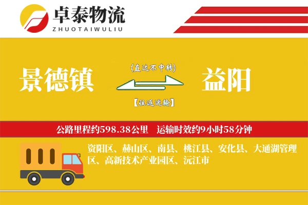 景德镇到益阳物流专线